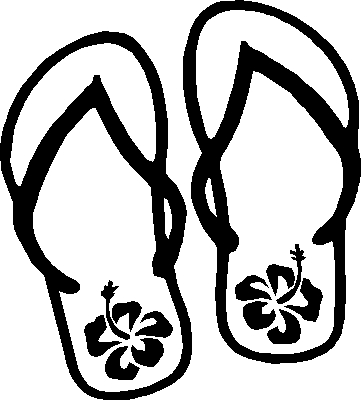 Free Coloring Pages Flip Flops - ClipArt Best