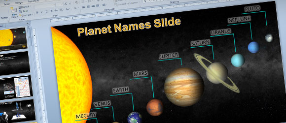 Animated Solar System PowerPoint Template for Science & Astronomy ...