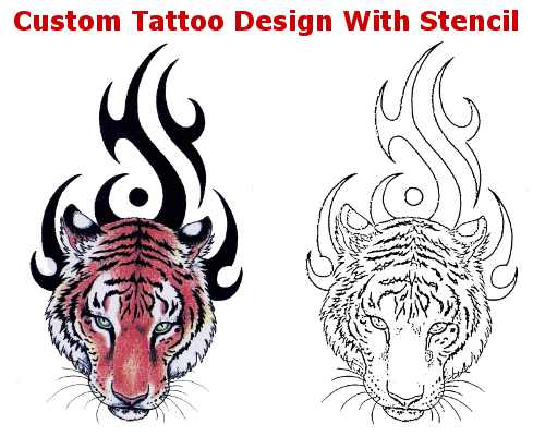 Custom tattoo design stencil - photo: download wallpaper, image ...