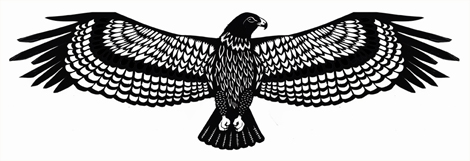 Cut Paper Hawk | RuralPearl.com