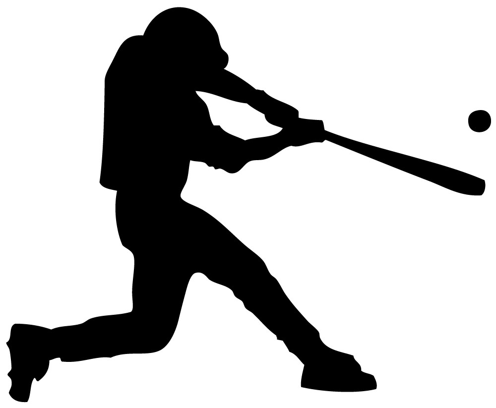 Swinging Home-run Baseball Player - Vinyl Wall Art Decal for Homes ...