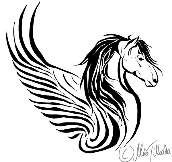 DeviantArt: More Like Horse tattoo by Clickroom