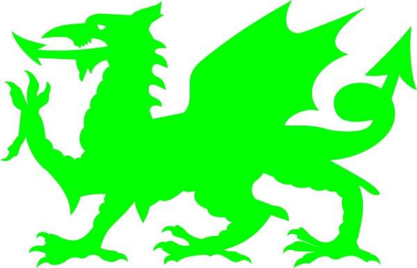 Welsh Green Dragon clip art - vector clip art online, royalty free ...