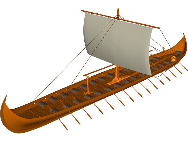 Viking Longboat 3D Model Download | 3D CAD Browser