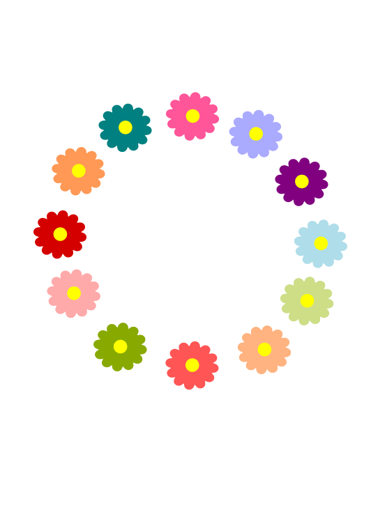 Flower Circle Pattern 15 SVG Scalable Vector Graphics xochi.info ...