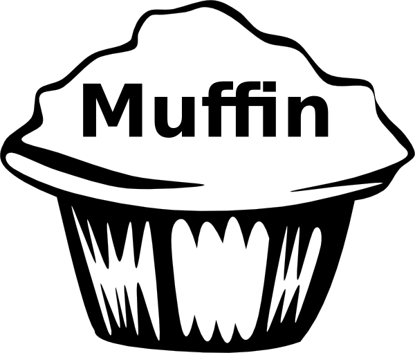 Muffin Clipart Black And White | Clipart Panda - Free Clipart Images