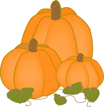 Harvest Pumpkins Clip Art-Free Thanksgiving Graphic