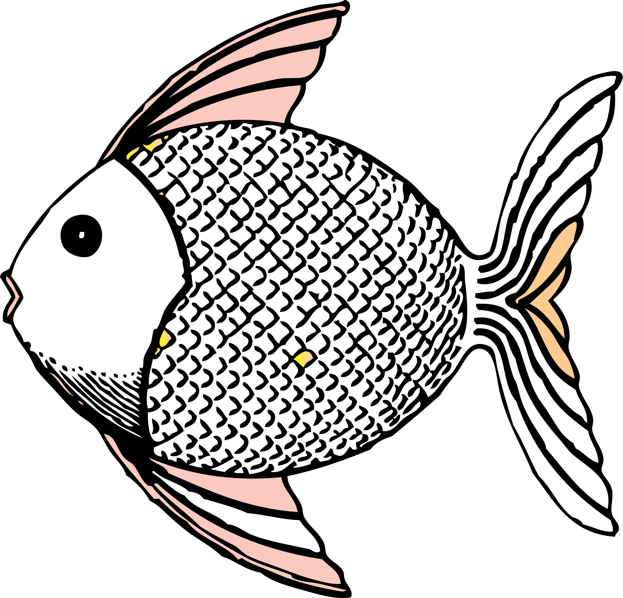 Fish Black And White Drawing - ClipArt Best