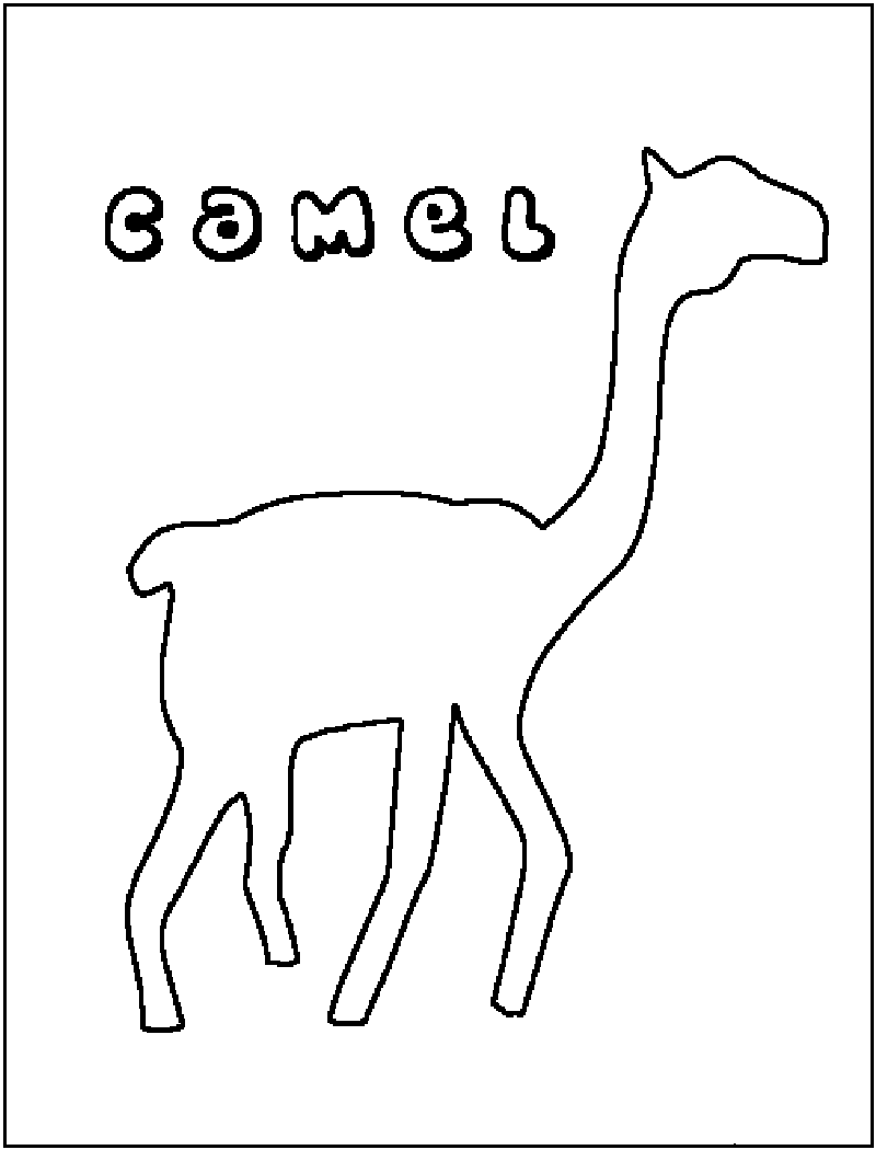Camel Coloring Pages to Print | Coloring