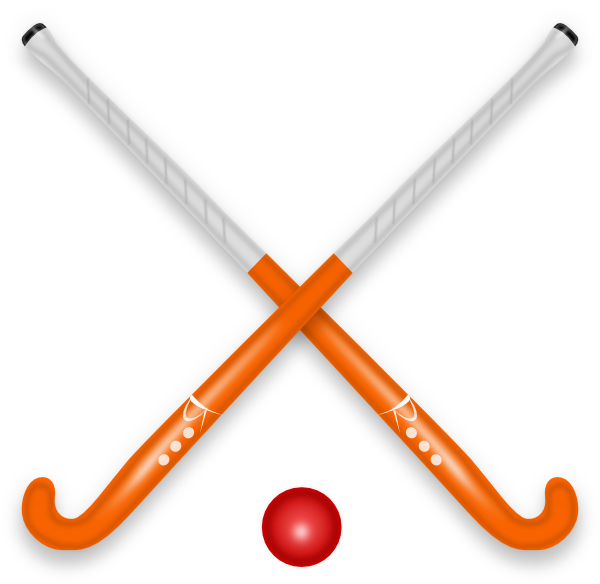 Hockey Stick & Ball clip art - vector clip art online, royalty ...