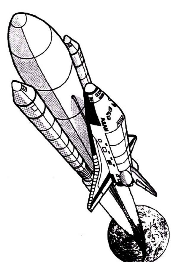 columbia rocket ship space shuttle coloring page - Download ...