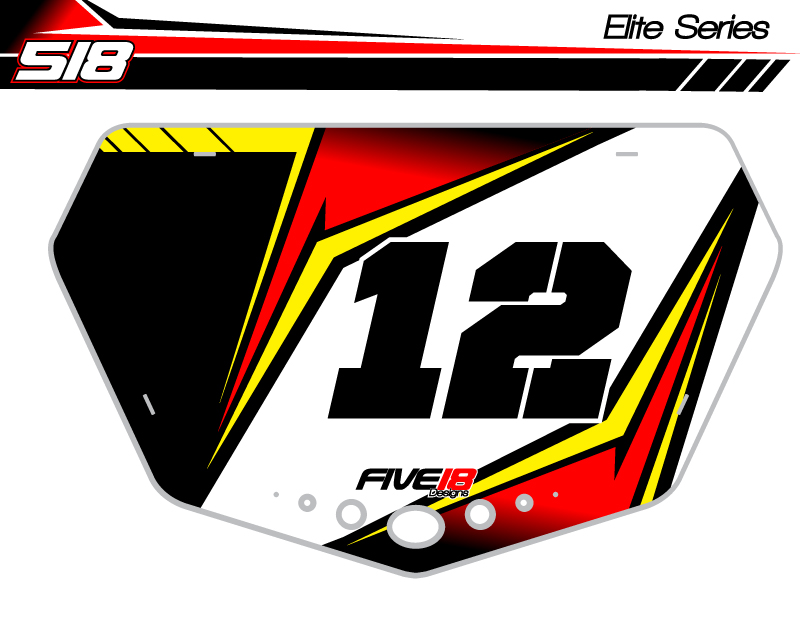 BMX Number Plates : Five18 Designs, Dirt Bike Graphics And More
