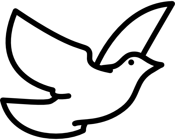 Flying Dove clip art Free Vector / 4Vector