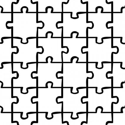 Puzzle Outlines Vector - ClipArt Best