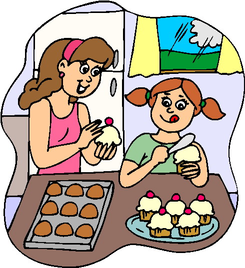 Clip Art Of A Cute Brown Birthday Monkey Holding Cake By Dero ...