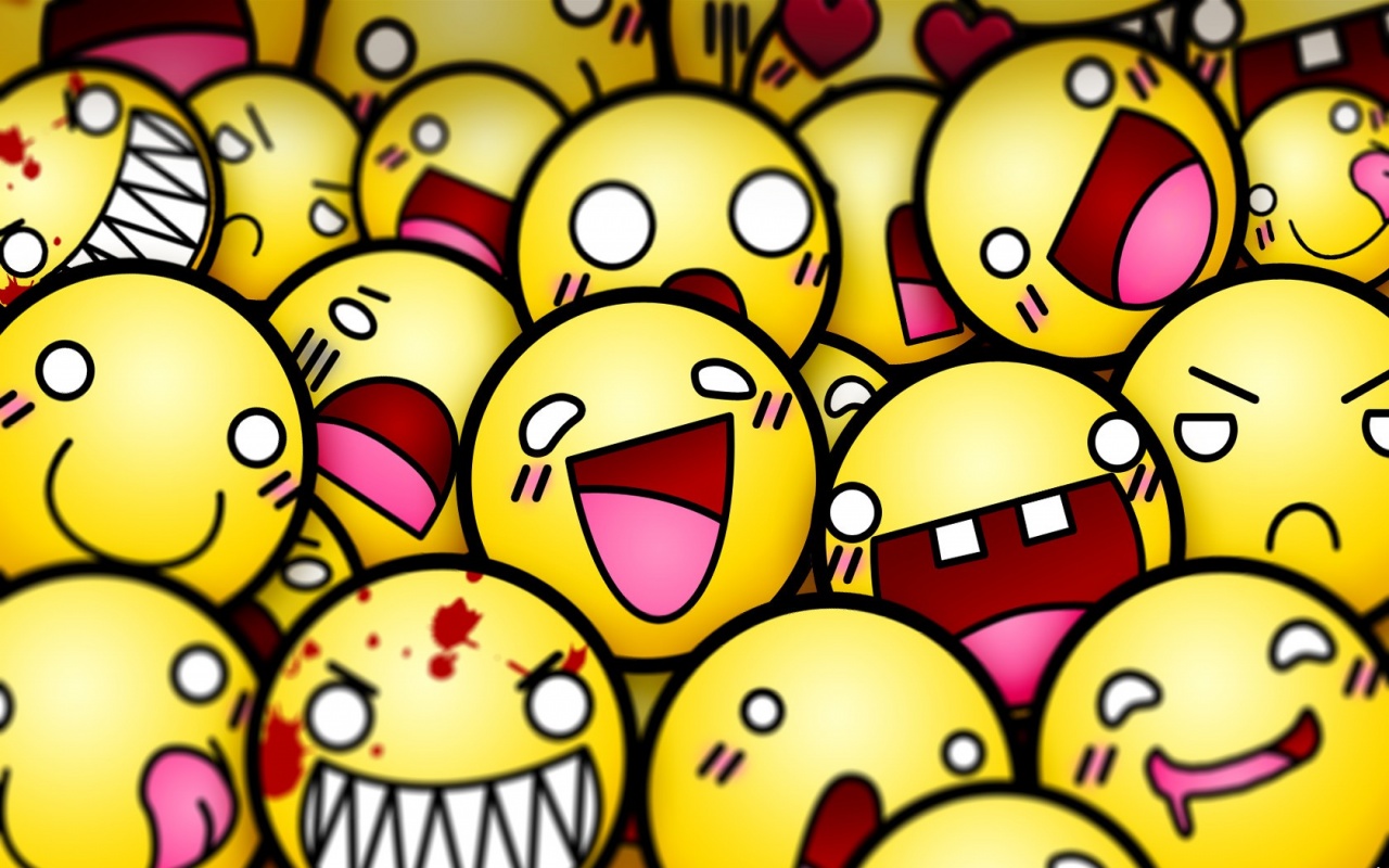 Funny Smiley Faces Wallpapers - 1280x800 - 298329