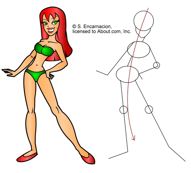 Draw a Beautiful Beach Babe Girl Cartoon