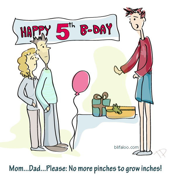 Birthday Cartoon / A Pinch to Grow an Inch - Cartoons and Humor ...