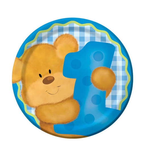 Teddy Bear 1st Birthday Boy Party Supplies and Decorations ...
