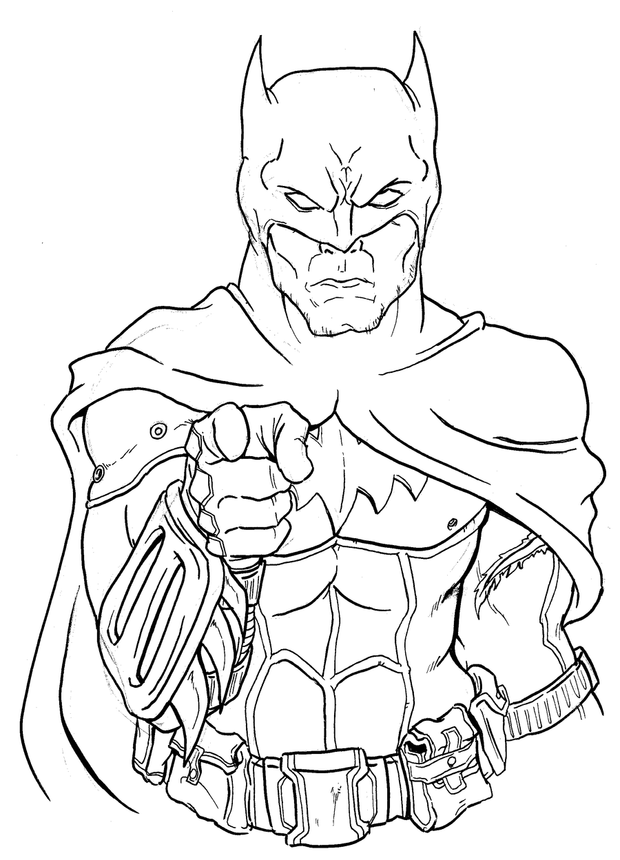Batman Lineart by MatthewJWills on DeviantArt