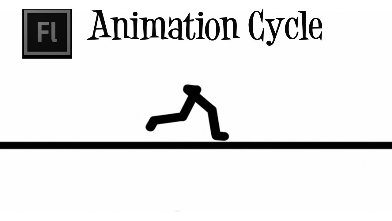 StickMan Animation - Running Cycle - YouTube