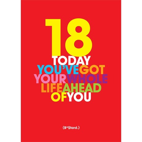 18th Birthday Card - Whole Life Ahead of You | Find Me A Gift