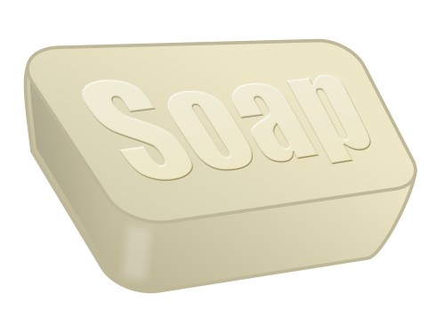 Drawing a cartoon soap