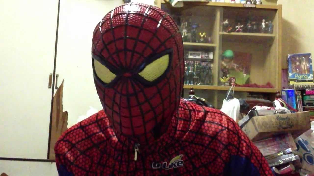 The Amazing Spiderman rubber mask review and V3 lens template ...