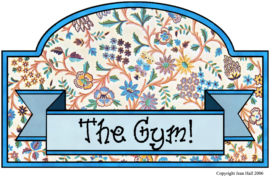 ArtbyJean - Vintage Indian Print: Make a "The Gym!" sign for your ...
