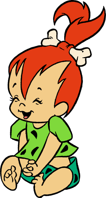 Free Pebbles Flintstone Cartoon Clipart 4 - I-Love-Cartoons.com