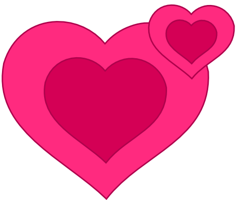 2 Hearts Clip Art - ClipArt Best