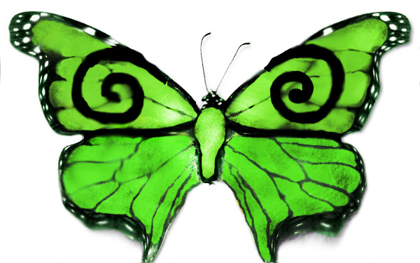 Green Butterfly | Everything Green | Pinterest