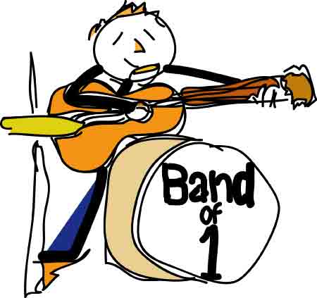 One Man Band Cartoon - Cliparts.co