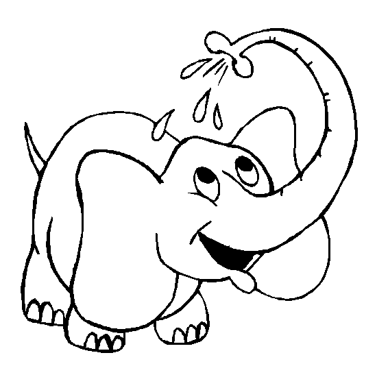 Baby elephant drawing for kids