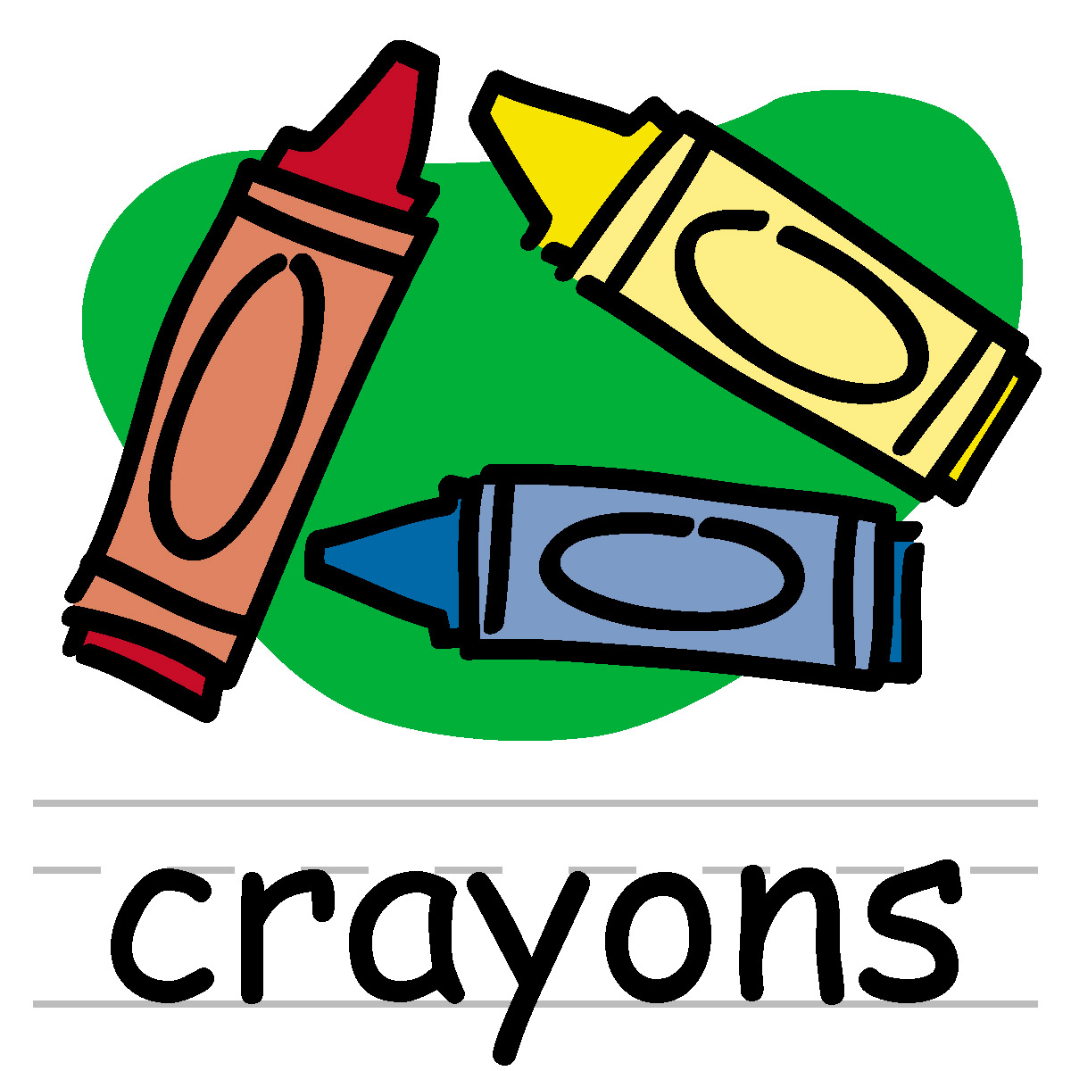 Crayon Clipart Black And White | Clipart Panda - Free Clipart Images