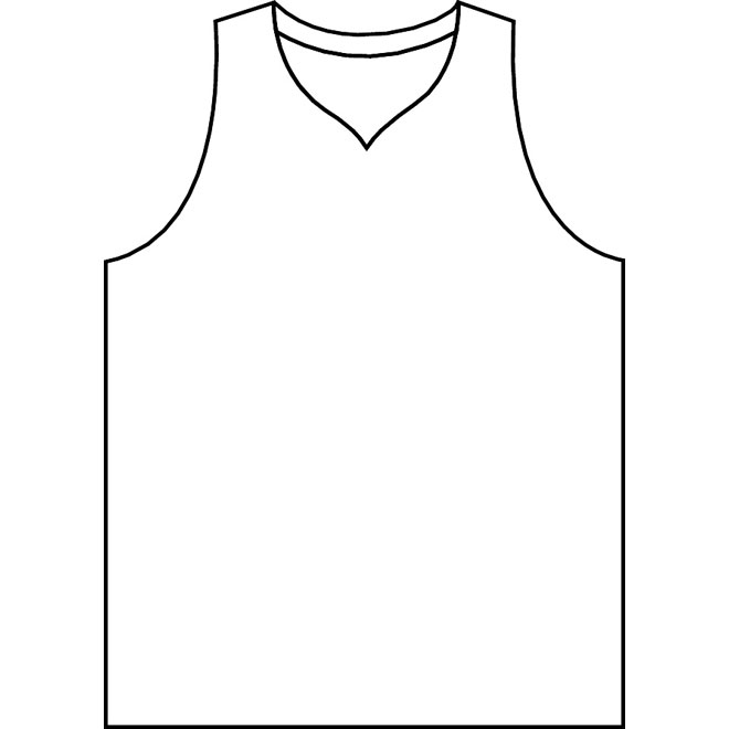 Blank Basketball Jersey Template - Cliparts.co