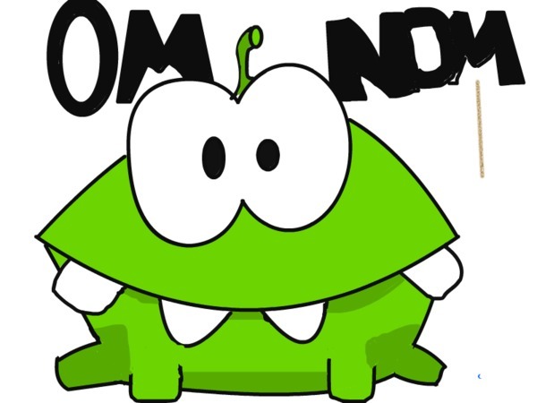 omnom cut the rope Colouring Pages (page 2)