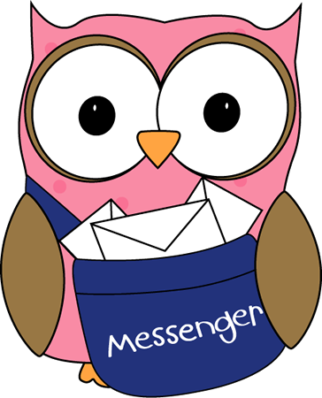 Owl Classroom Messenger Clip Art - Owl Classroom Messenger Vector ...