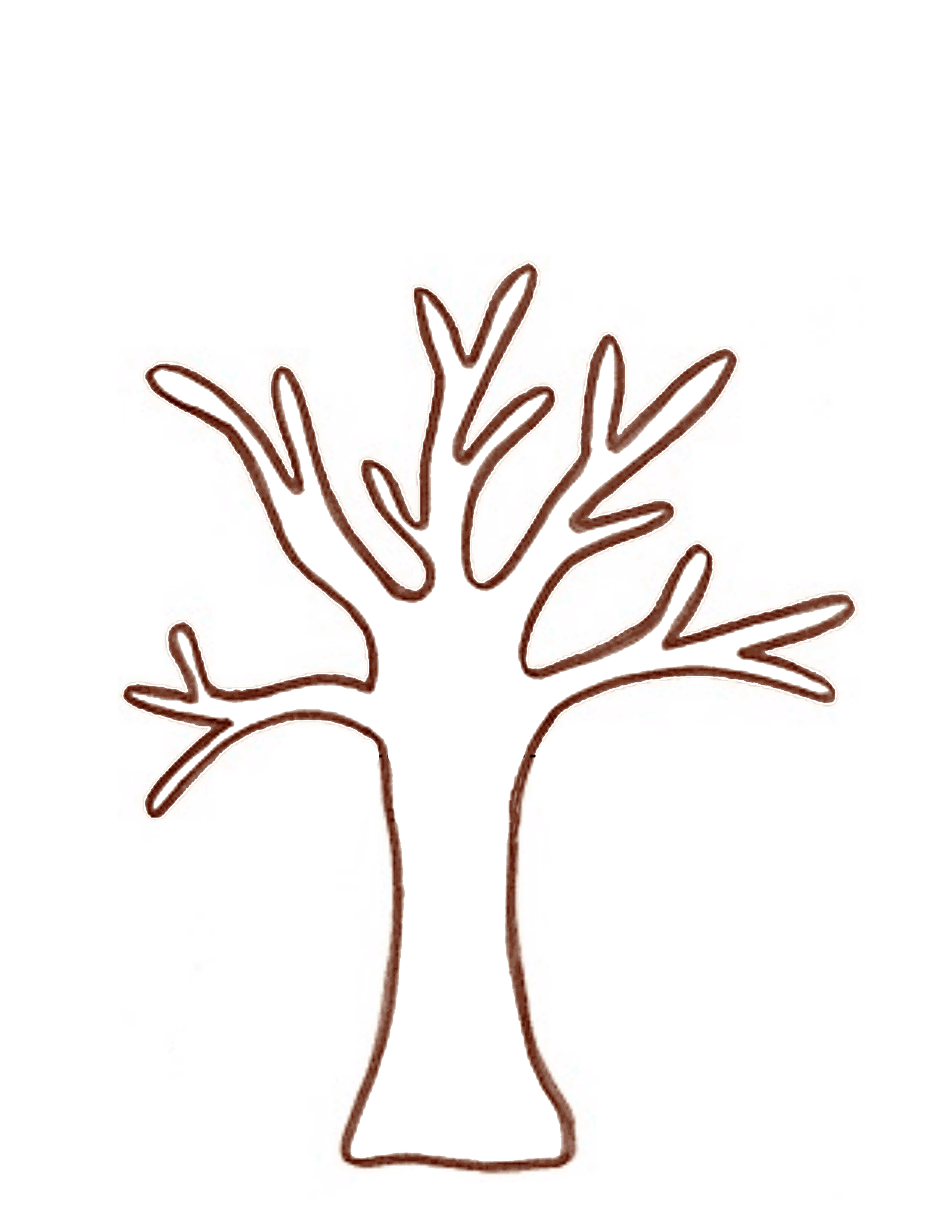 2014 Handprint Tree Template - NextInvitation Templates
