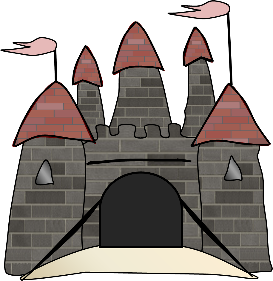 Illustration Sand Castle With Flags The Turrets Images - ClipArt ...