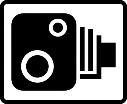 Speed Camera Sign clip art - Download free Other vectors
