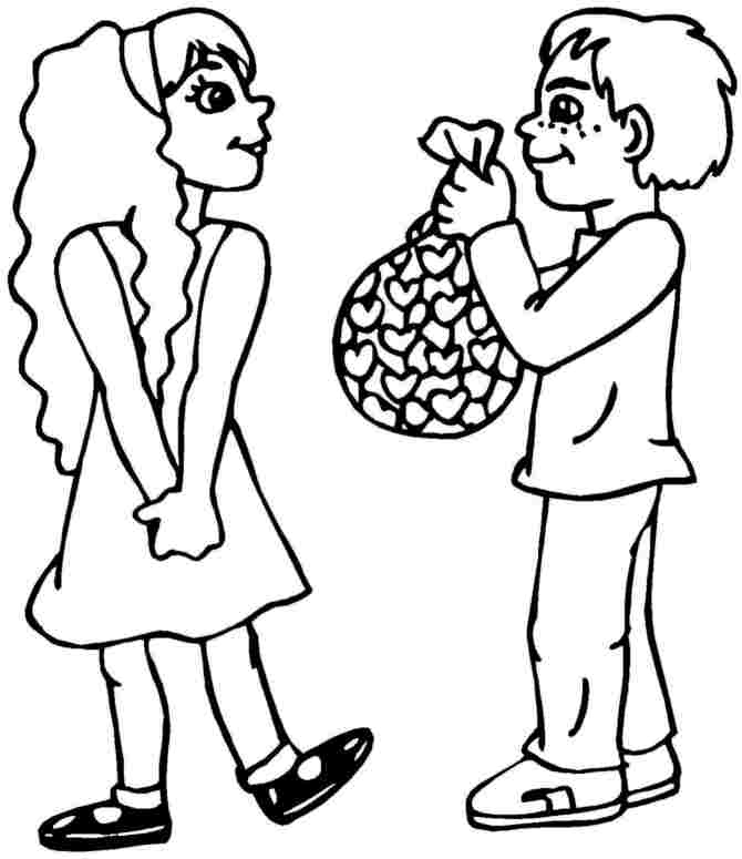 Free Printable Colouring Sheets Valentine For Little Kids #