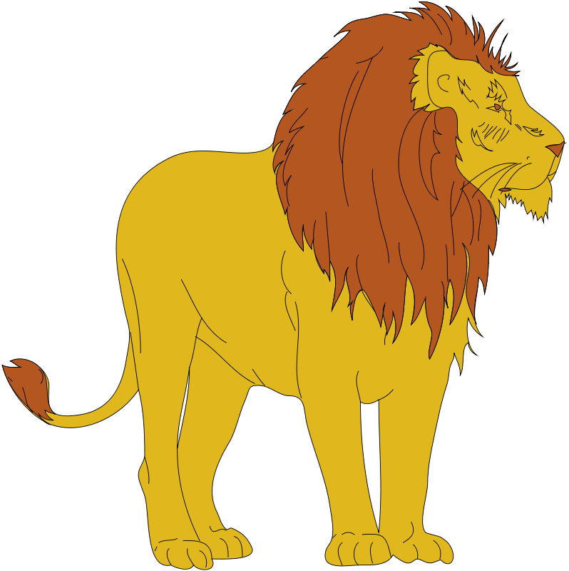 Lion starring Clip Art