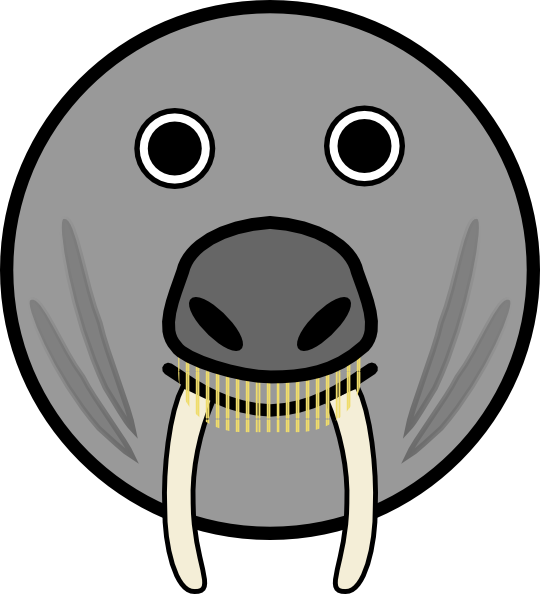 Seal Animal Rounded Face clip art Free Vector / 4Vector