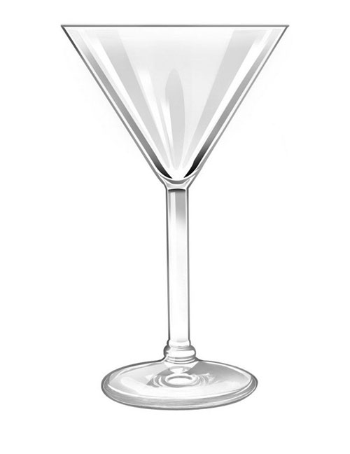 G.E.T. Enterprises SW-1407 Plastic Martini Glass - 10 oz.