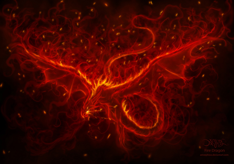 Fire Dragon by amorphisss on DeviantArt