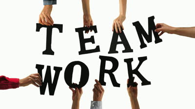 Team Work To Signify A Of People Working Together Achieve Clipart ...