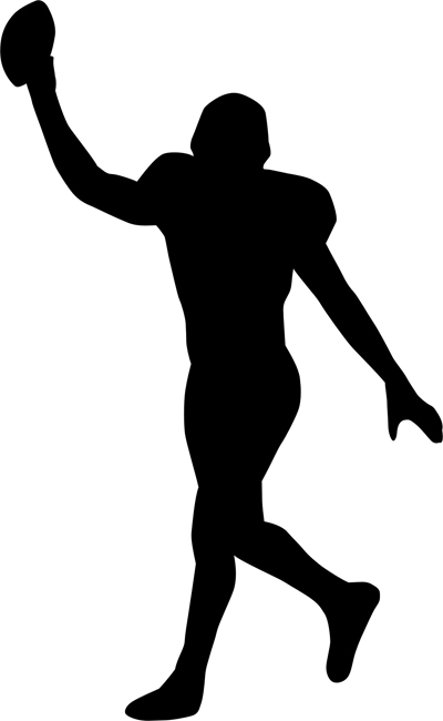 Quarterback Football Stencils - stencilease.com