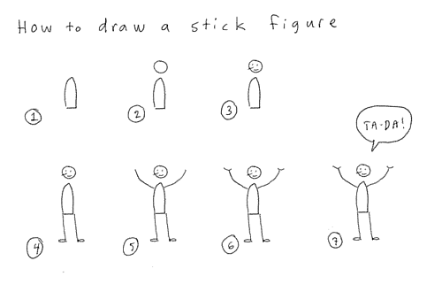 Austin Kleon — Dave Gray » How to draw a stick figure