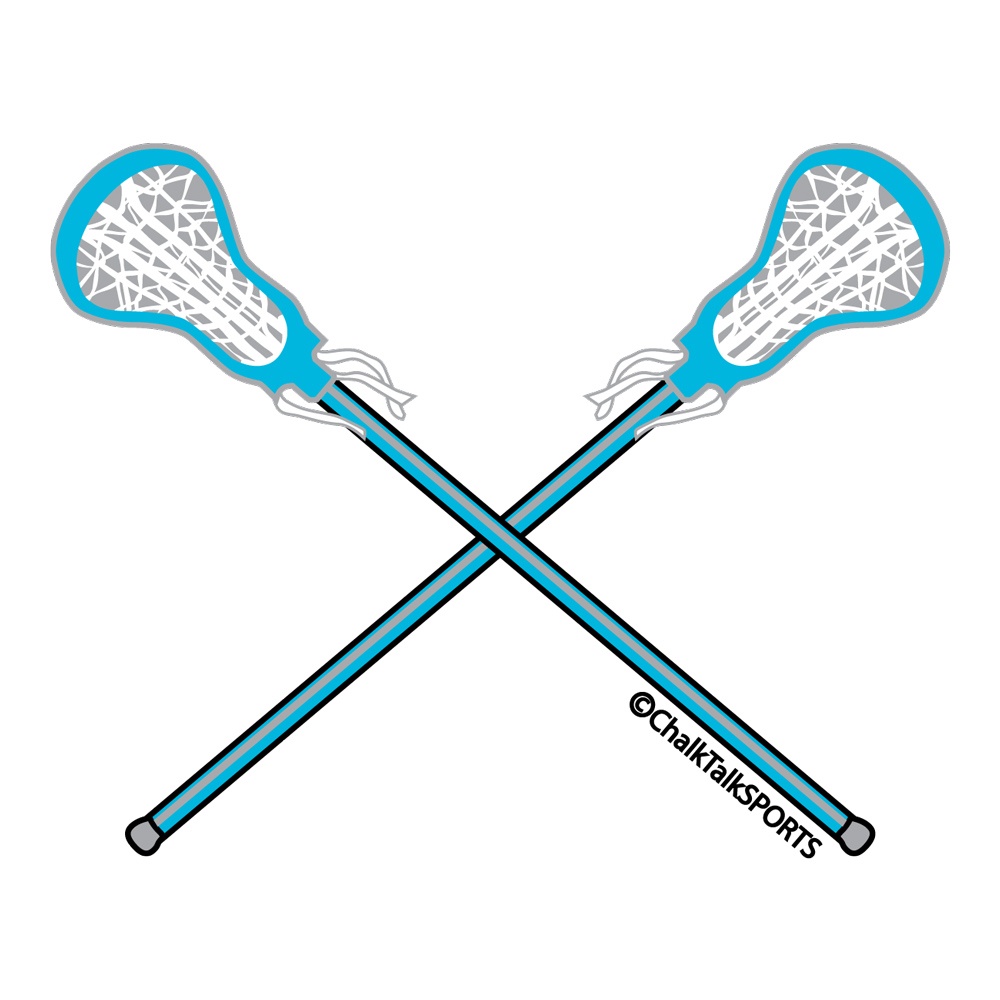 Lacrosse Sticks Crossed Logo Quote